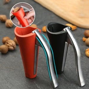 Ergonomic Nutcracker with Lever Mechanism - Robust Walnut & Hazelnut Opener