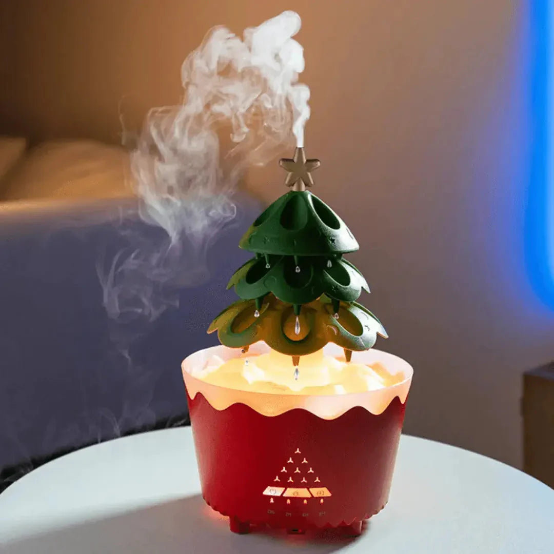 LED Christmas Tree Aroma Diffuser for Festive Relaxation and Ambiance