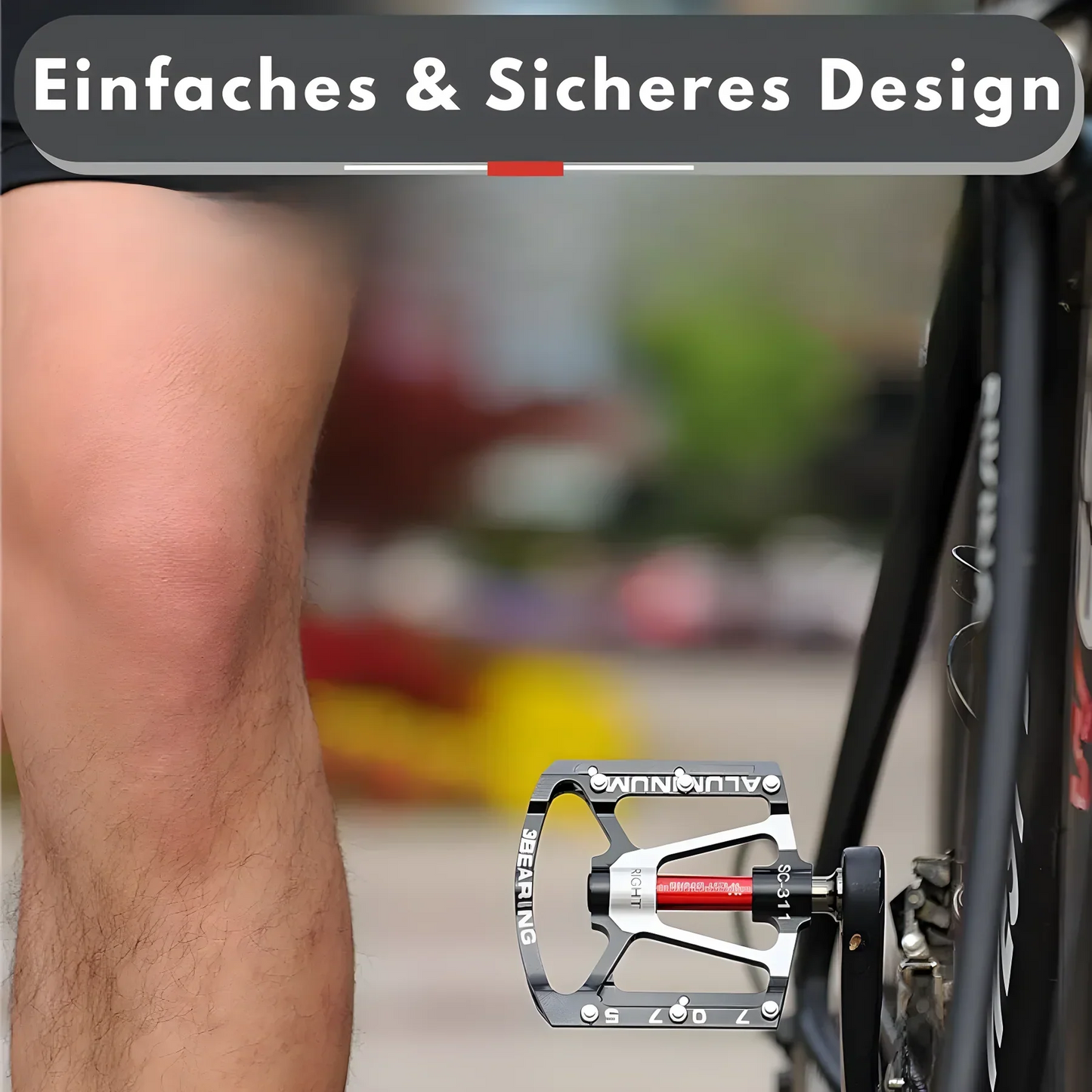 Lightweight Durable Bicycle Pedals With Non-Slip Grip – Enhanced Cycling Safety