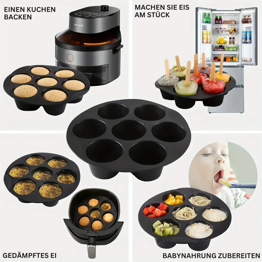 Silicone Muffin Tin for Air Fryer – Non-Stick and Flexible