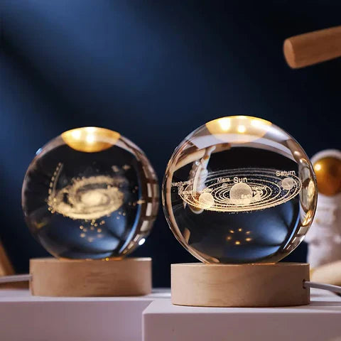 Glowing Moon Crystal Sphere
