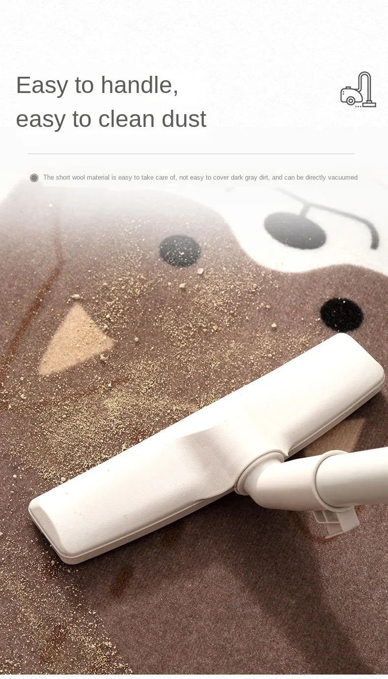 Adorable Animal Non-Slip Rug - Cute Pet Design for Kitchen, Bathroom, and Hallway