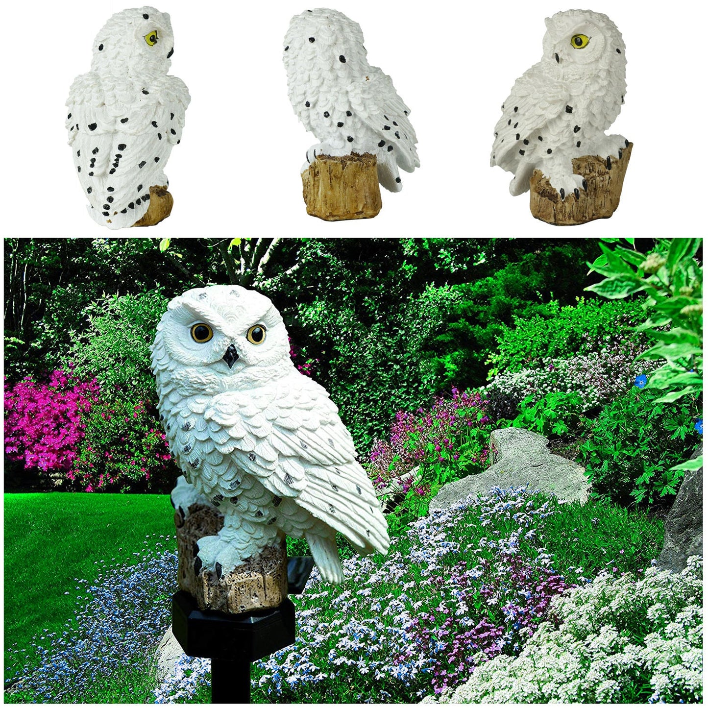 Weatherproof Solar LED Owl Garden Light – Outdoor Lighting for Patio, Balcony & Garden