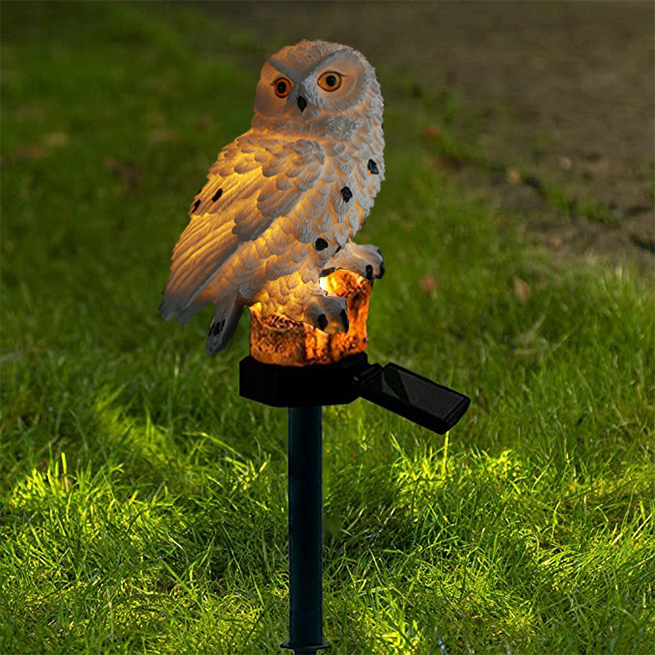Weatherproof Solar LED Owl Garden Light – Outdoor Lighting for Patio, Balcony & Garden