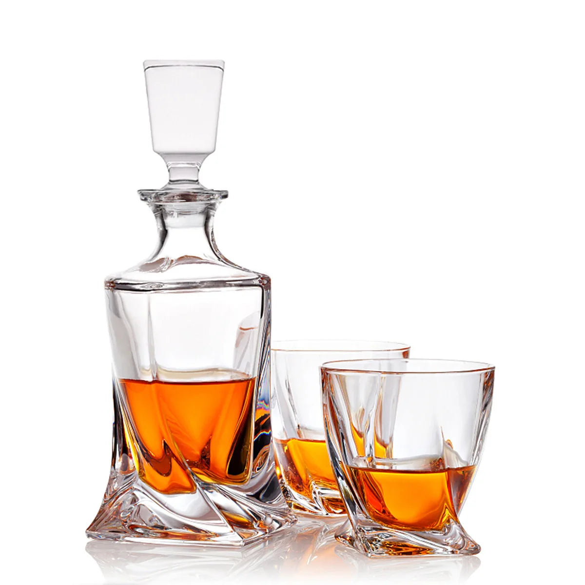 Premium Crystal Whiskey Set With Decanter And Tumblers
