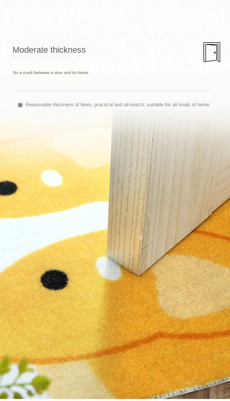 Adorable Animal Non-Slip Rug - Cute Pet Design for Kitchen, Bathroom, and Hallway