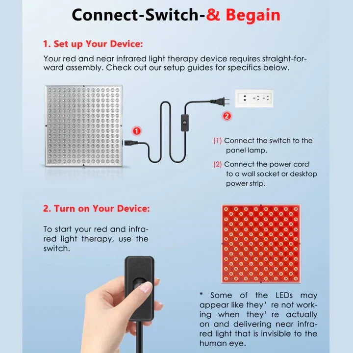 Advanced Red Light Therapy Device for Skin And Wellness