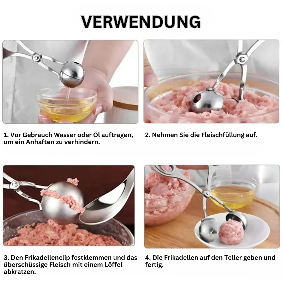 Stainless Steel Meatball Tongs – Perfect Meatball Shaper