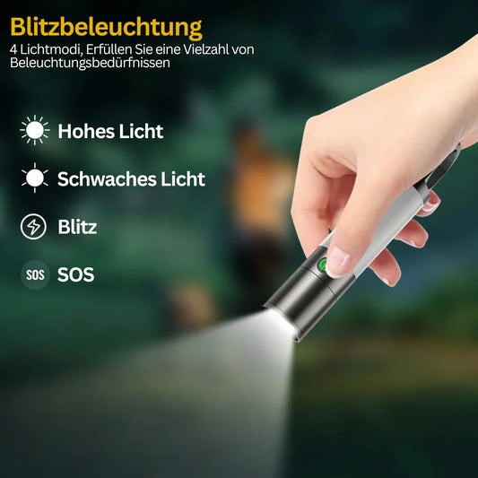 Rechargeable LED Torch with Multi-Color Filters – USB-C Powered Flashlight for Camping and Emergency Use