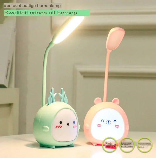 Child-Friendly LED Reading Lamp With USB Night Light