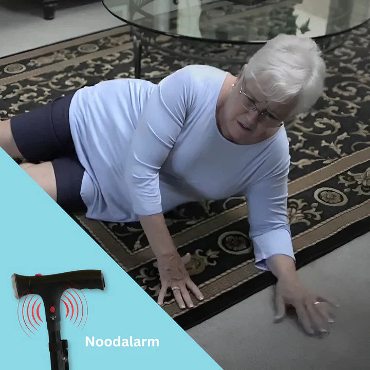 Folding LED Walking Cane | Stability & Support Anywhere