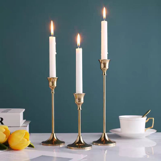 Elegant Golden Candle Holder