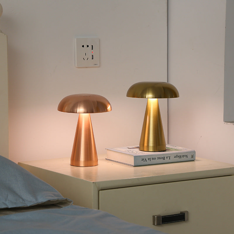 Modern Metal Mushroom Lamp