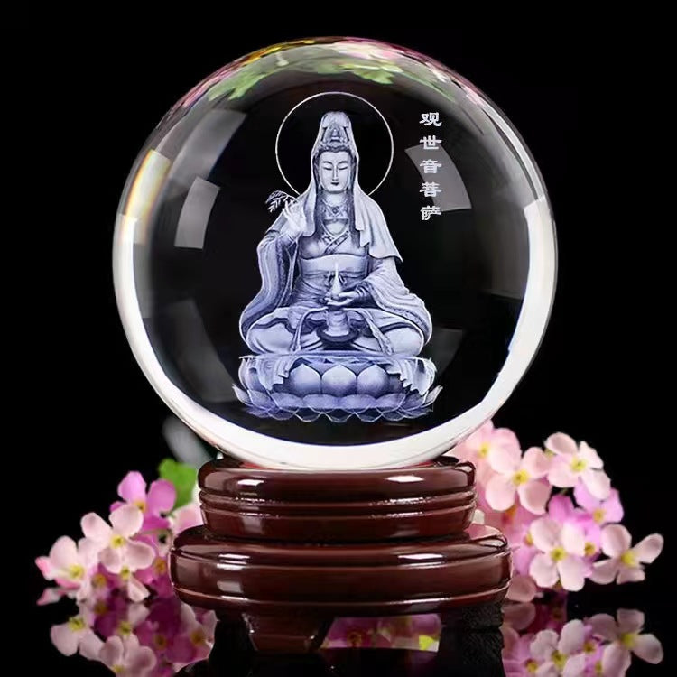 Glowing Moon Crystal Sphere