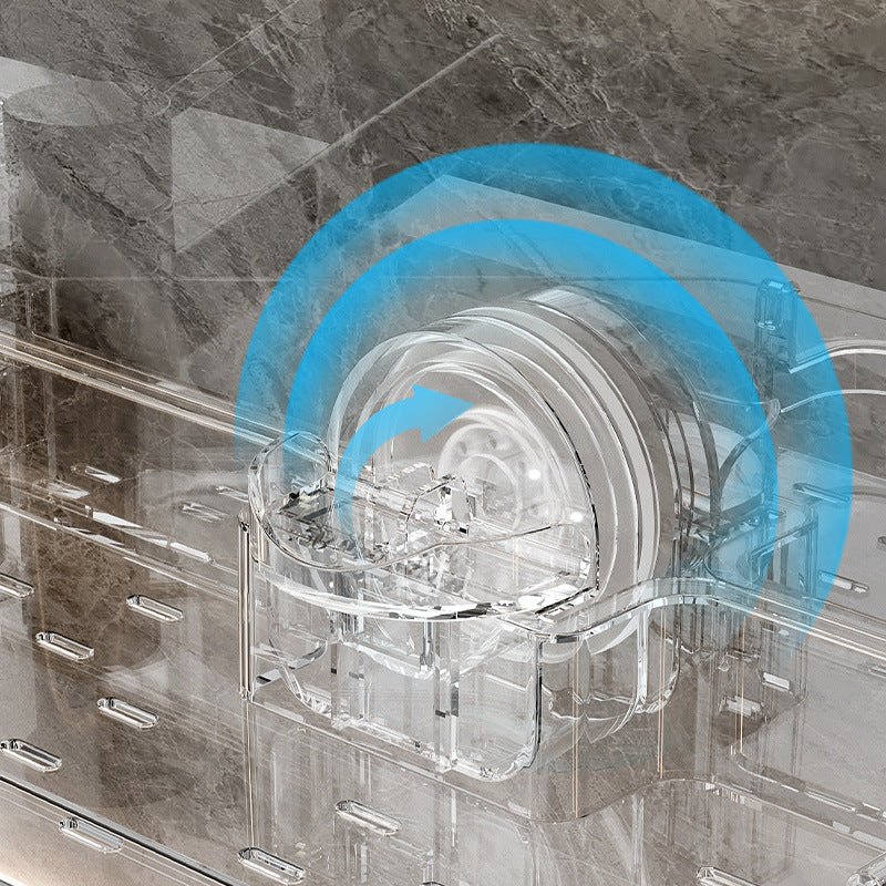 Collapsible Suction Cup Bathroom Shelf