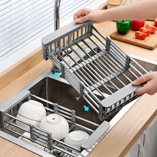 Expandable Over-the-Sink Dish Drying Rack