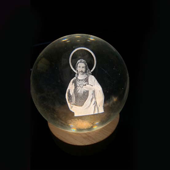 Glowing Moon Crystal Sphere