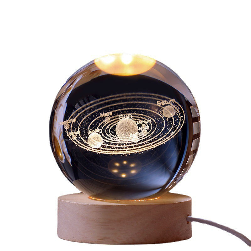Glowing Moon Crystal Sphere