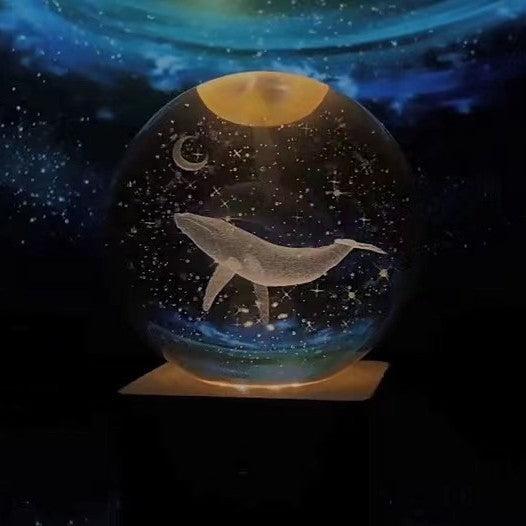 Glowing Moon Crystal Sphere