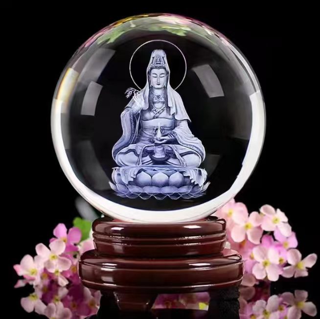 Glowing Moon Crystal Sphere