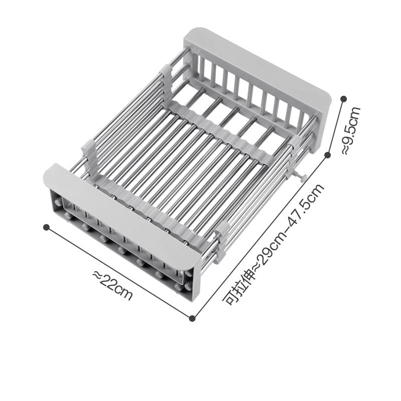 Expandable Over-the-Sink Dish Drying Rack