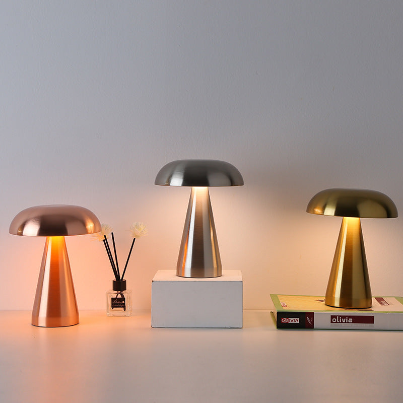 Modern Metal Mushroom Lamp