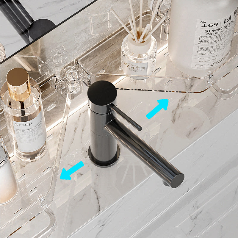 Collapsible Suction Cup Bathroom Shelf