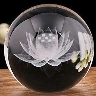 Glowing Moon Crystal Sphere