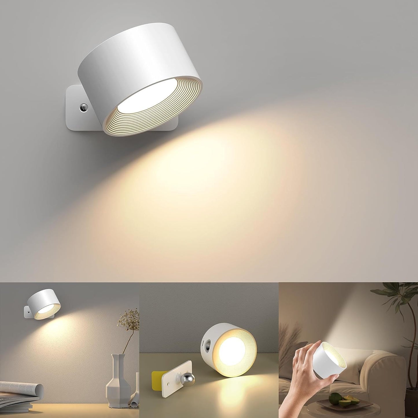 360° Rotating LED Wall Light