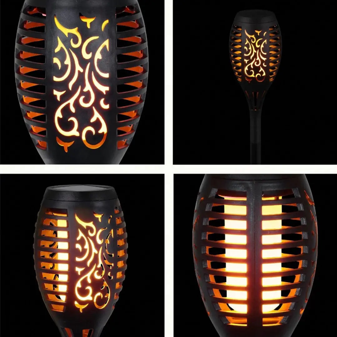 Solar Flickering Flame LED Torches – Outdoor Garden Lights