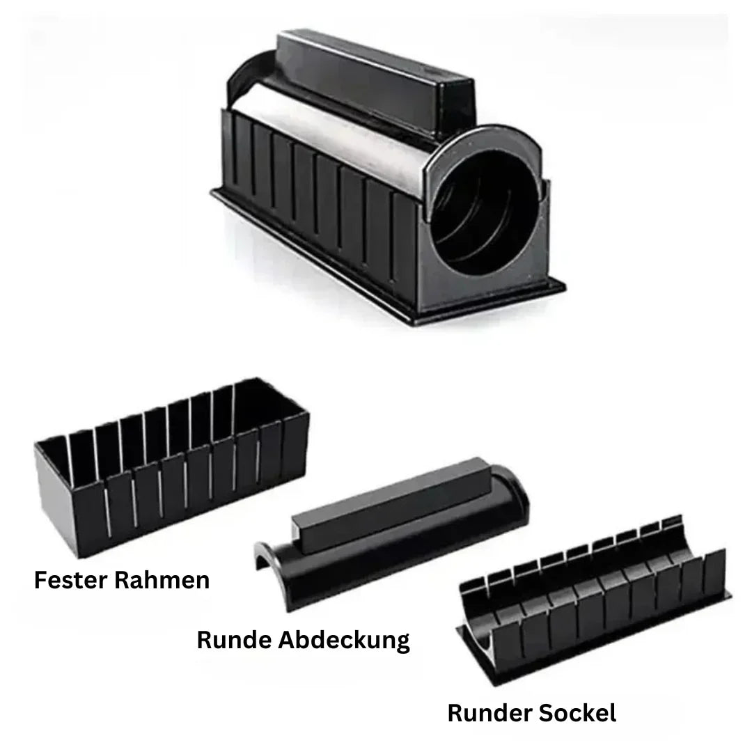 Sushi Rolling and Cutting Set - Practical Sushi Kit with Stencils and Accessories