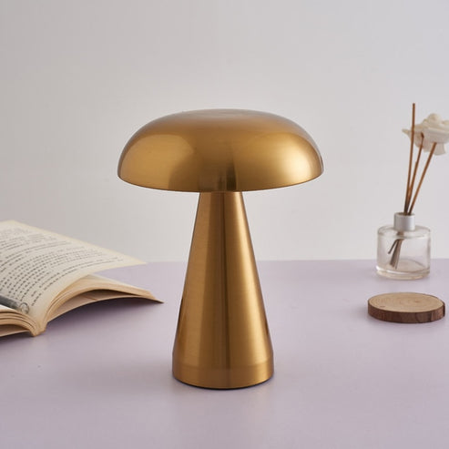 Modern Metal Mushroom Lamp
