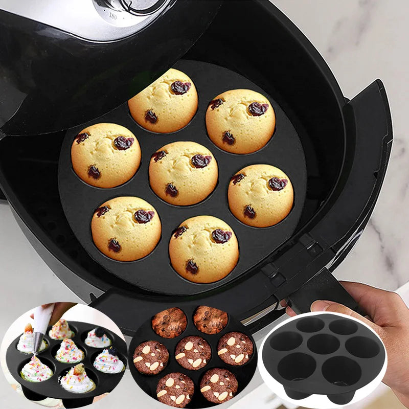 Silicone Muffin Tin for Air Fryer – Non-Stick and Flexible