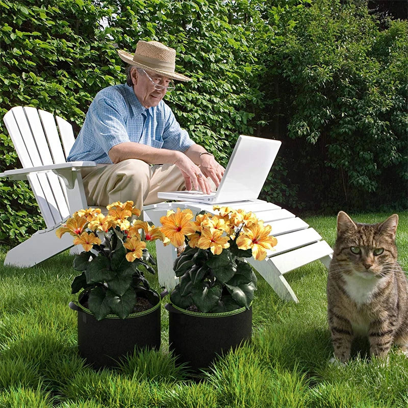 Durable Non-Woven Garden Planter Bag – Sturdy Plant Container with Handles