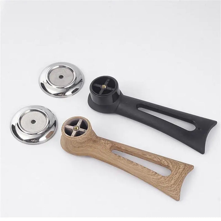 Wooden Pot Lid Handle with Stainless Steel Base