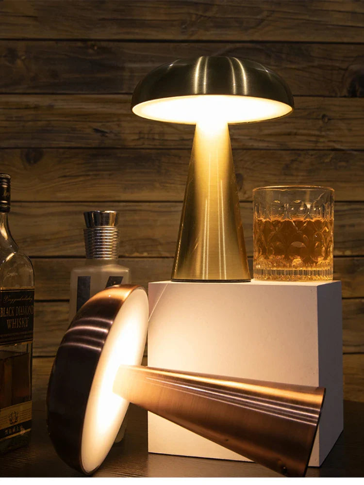 Modern Metal Mushroom Lamp