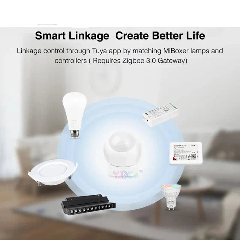 Zigbee 3.0 PIR Motion Sensor with LED Night Lights