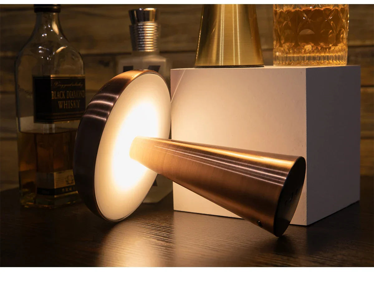 Modern Metal Mushroom Lamp