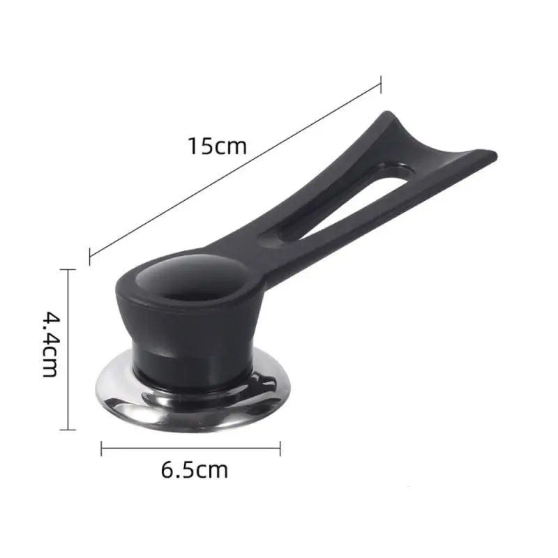 Wooden Pot Lid Handle with Stainless Steel Base