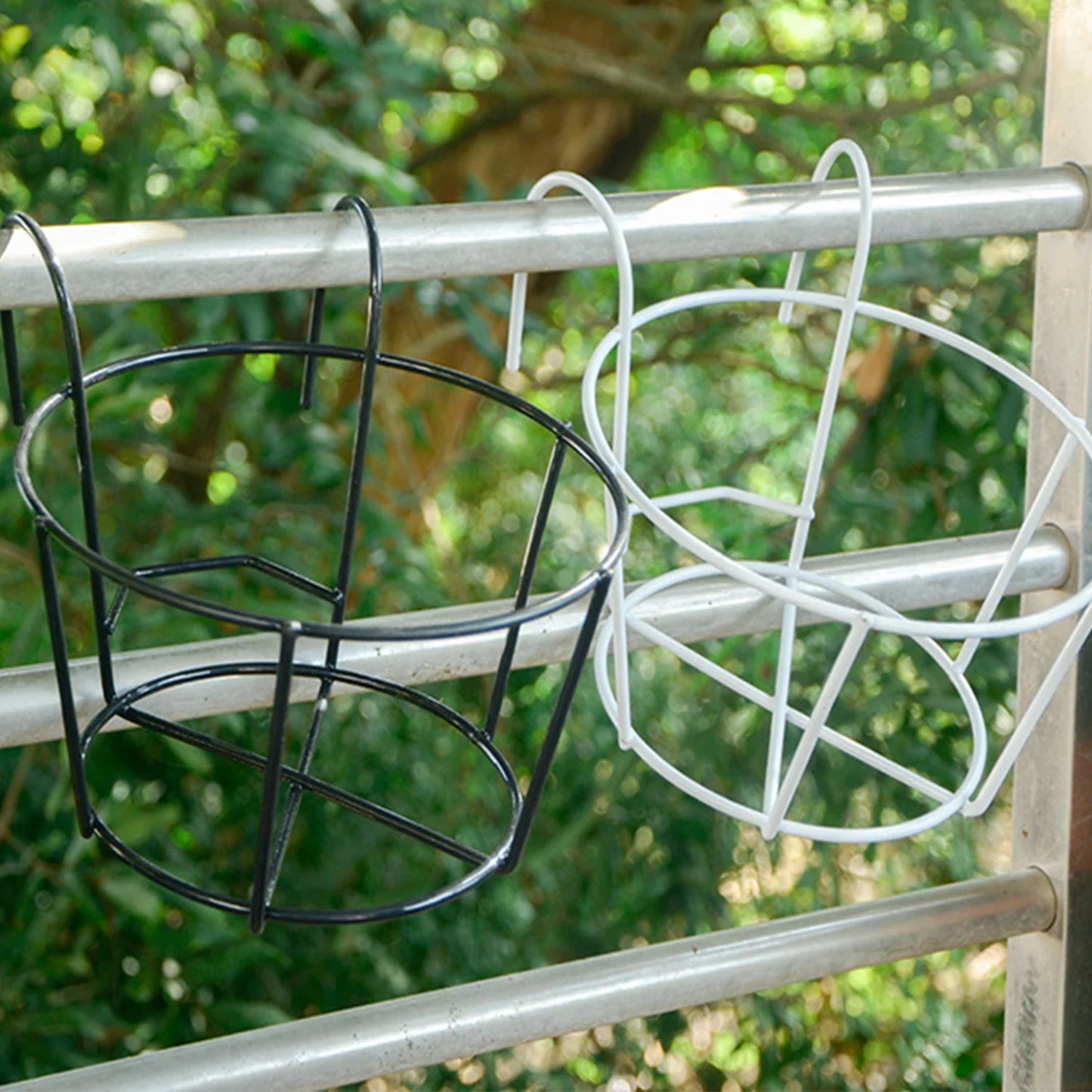 Durable Planter Stand – Metal Frame Holder for Balconies and Patios