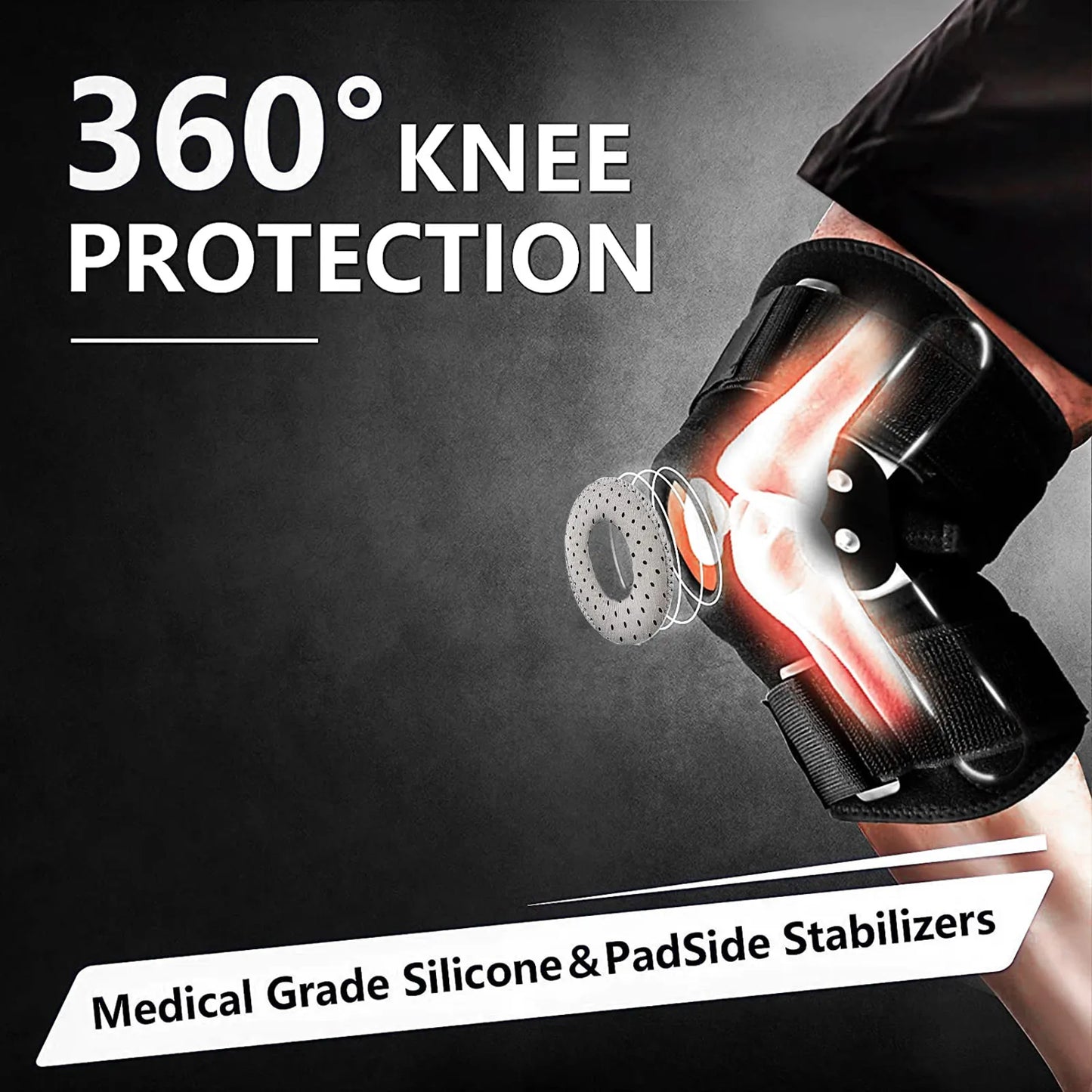 Adjustable Knee Brace With Joint Stabilizer
