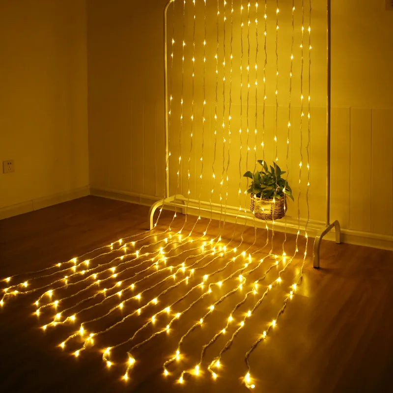 Led Light Curtain with Colour Change - Decorative Fairy Lights for Windows , Walls and Parties