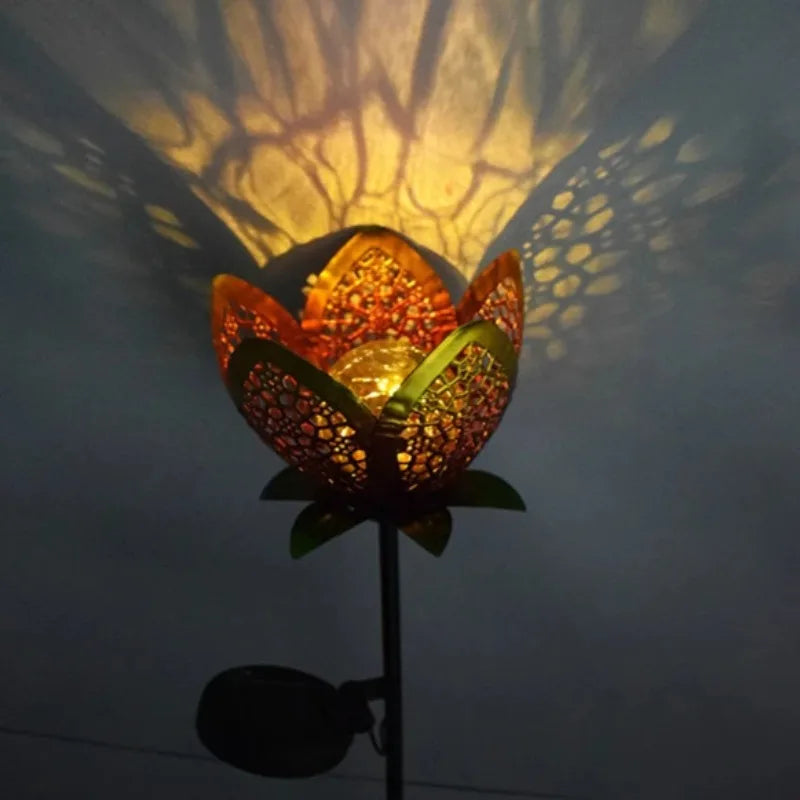 Solar LED Lotus Flower Garden Light – Decorative Outdoor Lighting for Yard and Patio