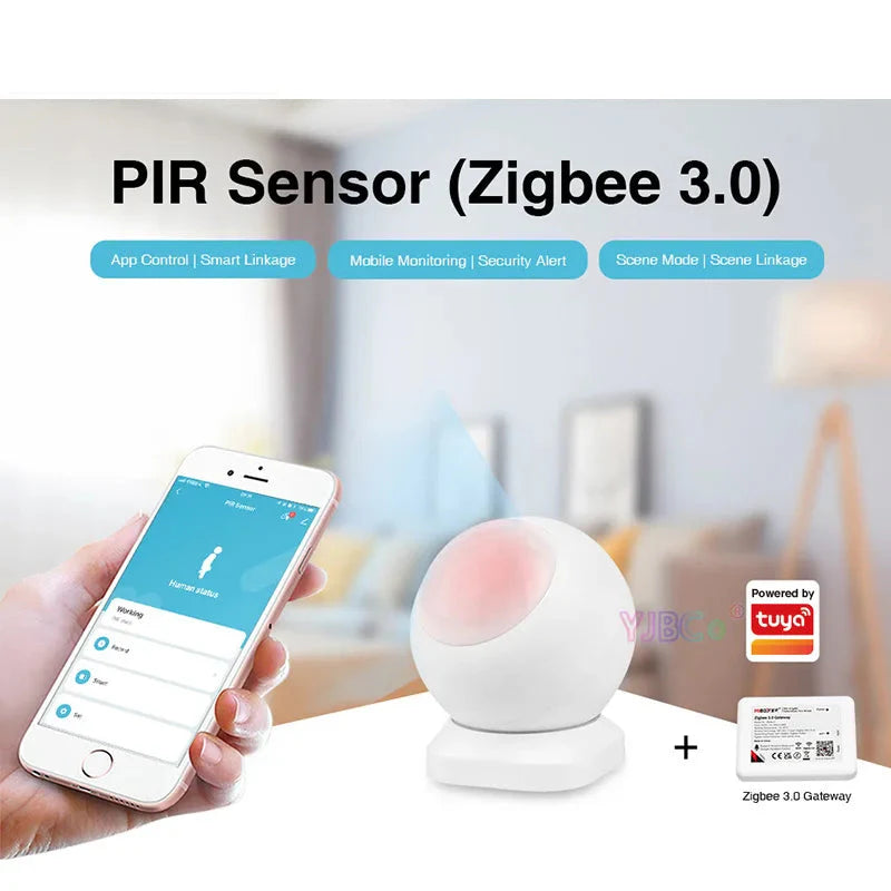 Zigbee 3.0 PIR Motion Sensor with LED Night Lights
