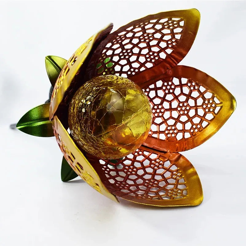 Solar LED Lotus Flower Garden Light – Decorative Outdoor Lighting for Yard and Patio