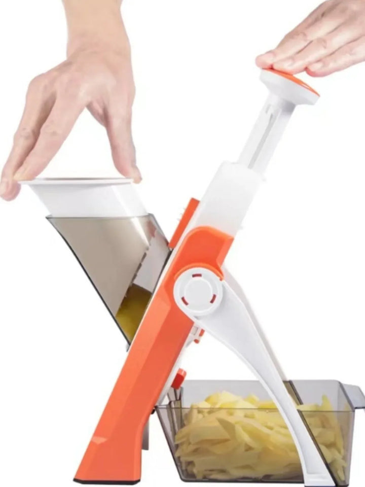 5-in-1 Safe Vegetable Slicer with Collecting Tray – 1 + 1 Free Offer