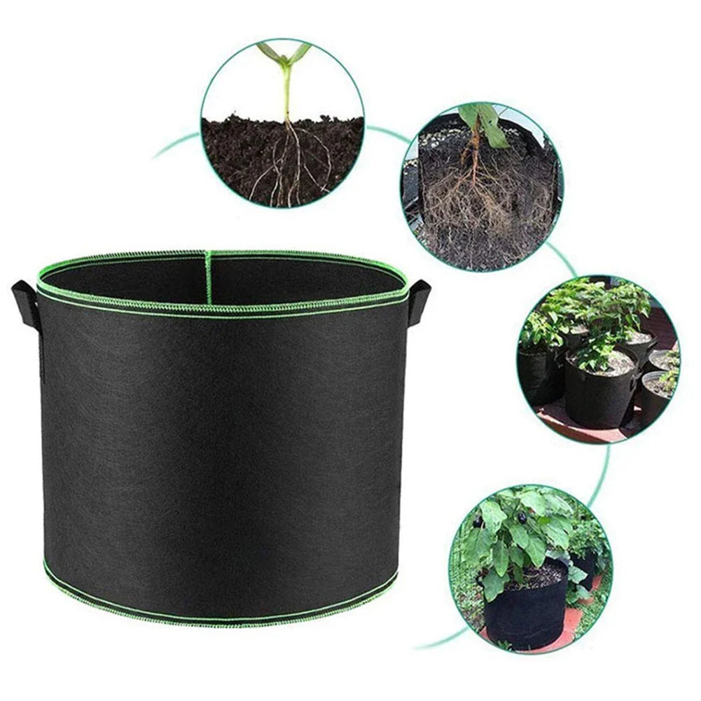 Durable Non-Woven Garden Planter Bag – Sturdy Plant Container with Handles