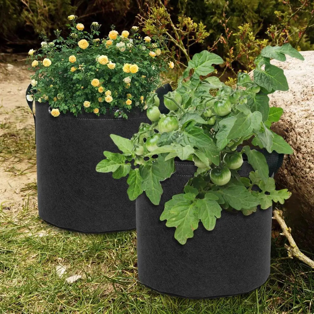 Durable Felt Planter Bag with Handles – Breathable Container for Garden Plants and Flowers
