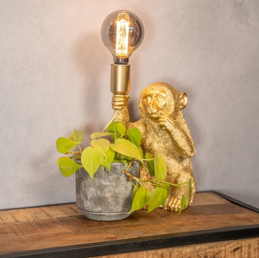 Golden Monkey Table Lamp