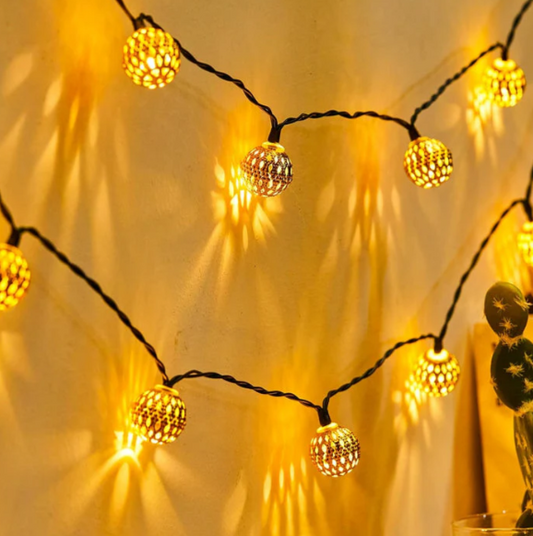 Solar-Powered Oriental Fairy String Lights